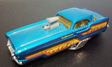 Hot Wheels Metro Rail Nash Metropolitan – Blue Die-Cast Car with Flames | GUC