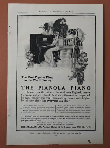 The pianola piano antique - pianola,