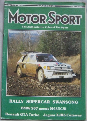 Motor sport 1987 featuring - motor, 02/1987