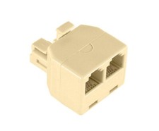 Splitter Telephone 2 Way RJ11 Splitter Plug Socket Phone Fax Modem PC