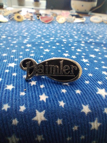 Vintage daimler enamel classic - vintage,