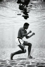 Muhammad Ali Underwater Posing