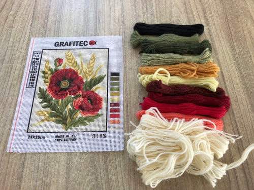 Grafitec tapestry kit - tapestry, poppies