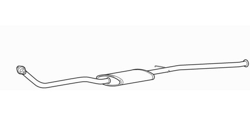 Front exhaust pipe silencer - pipe, &