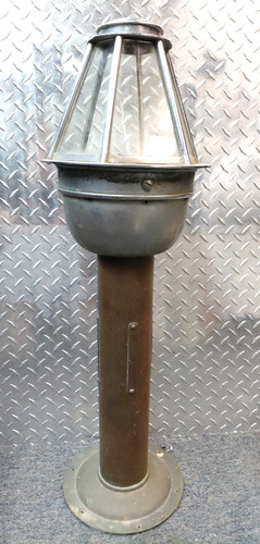 Antique brass binnacle ships - antique,