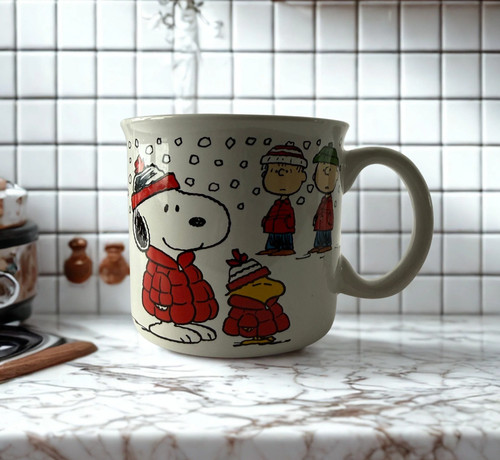 Peanuts christmas mug snoopy - peanuts,