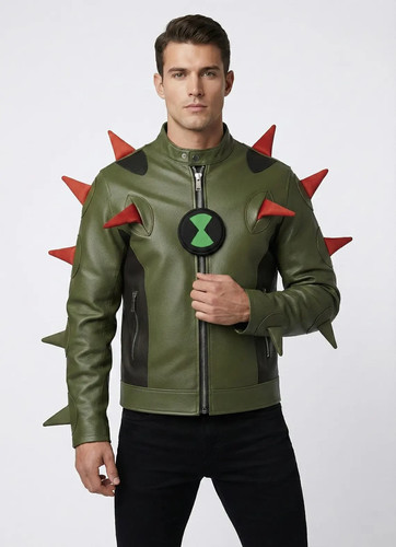 Ben style green - green, leather