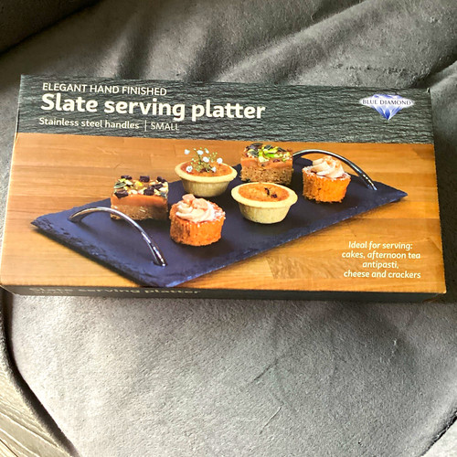 Blue diamond slate - diamond, serving