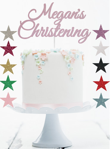 Christening cake topper - christening,