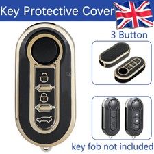 3Button Key Cover For Fiat 500