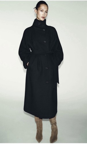 Zara long coat with wool - long,