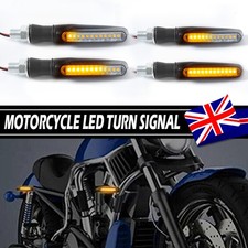 4PCS Universal 12LED Amber Motorcycle Motorbike Turn Signal Indicator Light Set