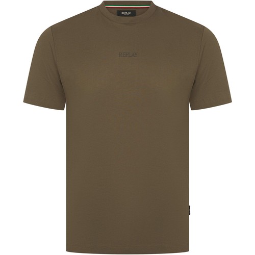 Replay printed logo - replay, t-shirt