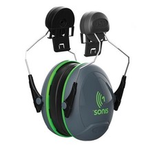 JSP AEB010-0CY-800 SONIS 1 EAR DEFENDERS HELMET MOUNTED DARK GREY/GREEN