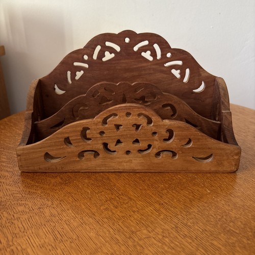 Ornate wooden desk standing - wooden,