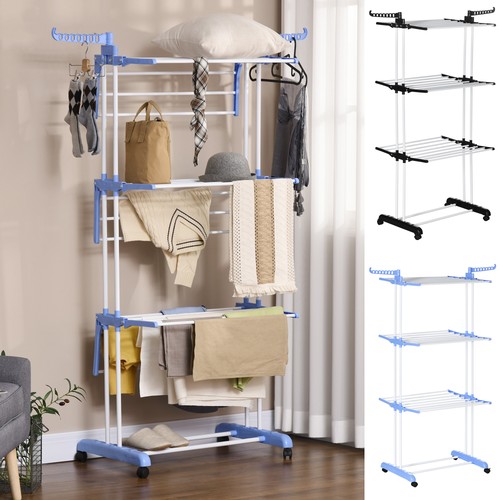 Foldable tier clothes airer - 4-tier,