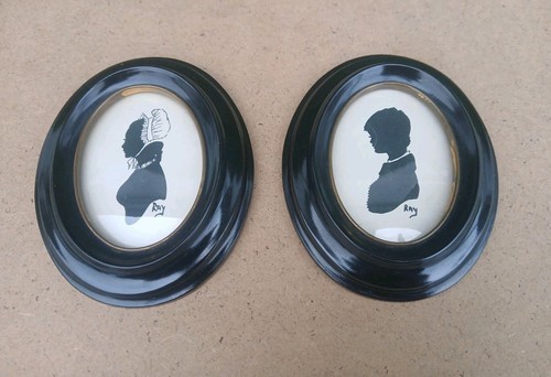Pair vintage ebonised - vintage,
