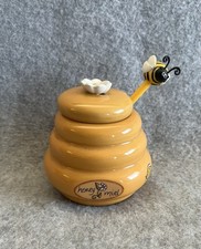 Yellow Ceramic Honey Miel Hive