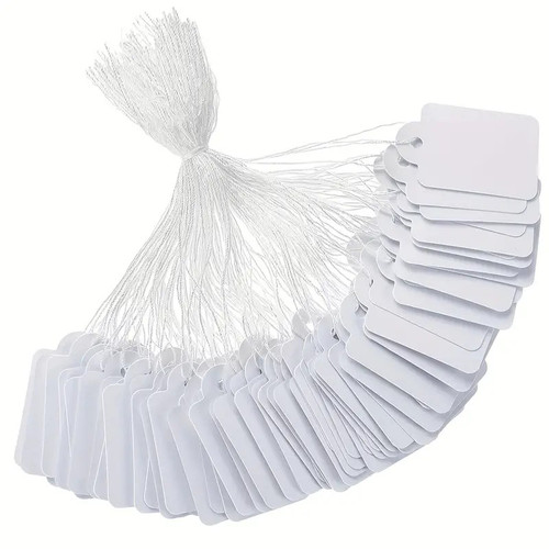 Kraft pre strung string tags - kraft,