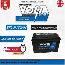 12V 130AH Leisure Battery DEEP CYCLE for Caravan Campervan Motorhome 130 AH / R