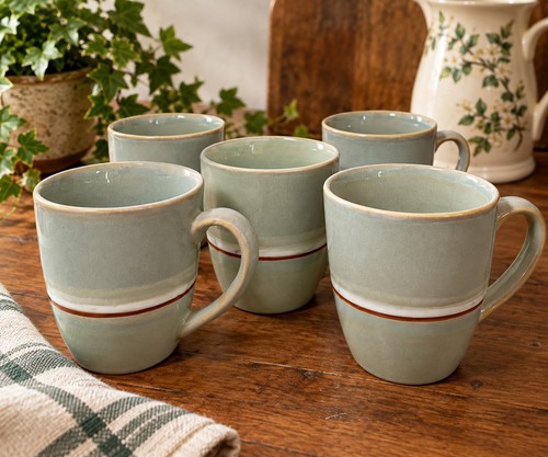Sainsbury stoneware mugs - stoneware,