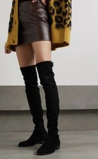 Stuart Weitzman Black Over-The-Knee  Lowland Boots Size 8.5 Blogger Favorite