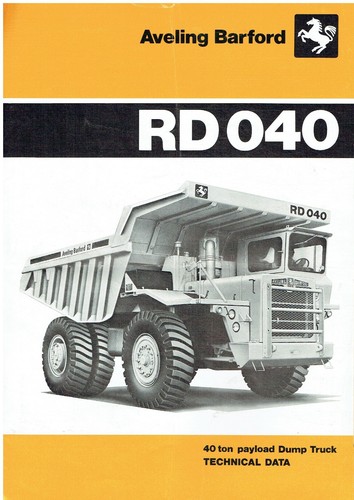 Aveling barford rd040 - aveling, 40-ton