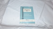 Model 8 Universal Avometer Mk III Working Instructions Booklet