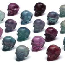 Natural Mini Fluorite Carving Animals Stone Quartz Crystal Healing Decor Reiki