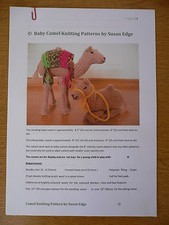 BABY CAMEL KNITTING PATTERN FOR 6.5" (16 CMS) NATIVITY BABY CAMELS
