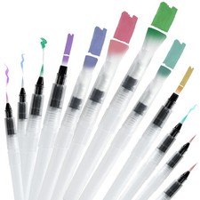 Water Brush Pen Set Refillable Watercolor Pens for Watercolor, Calligraphy