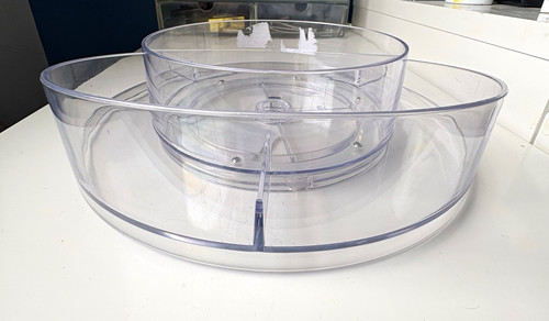 Acrylic 360 turntable makeup
