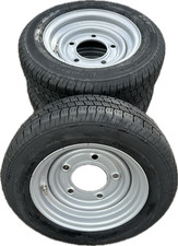 4x 155/70R12C 104N GT trailer tyres Wheels 5 Stud 6.5" PCD OE Ifor Williams