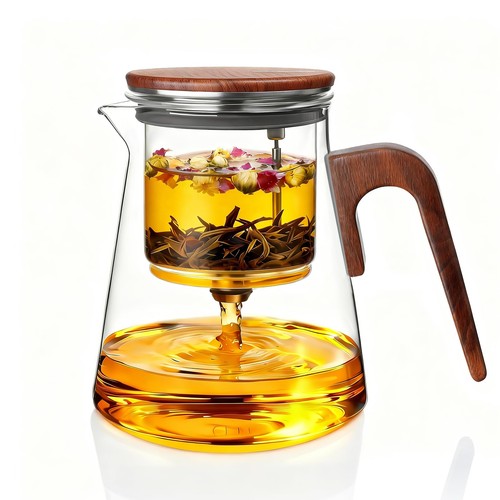 Magnetic glass teapot - glass, with