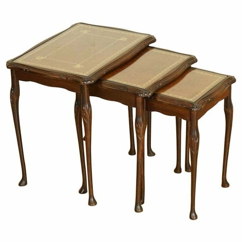 Mahogany nest tables queen - mahogany, of