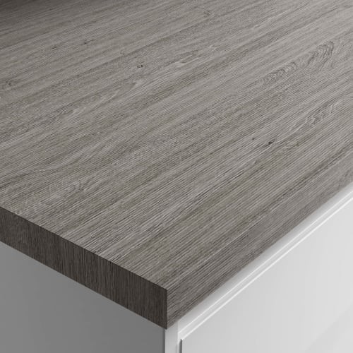 Silver grain wood effect - silver,