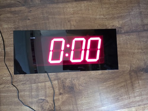 Habitat led alarm clock see - clock.,