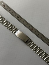 19mm strap for vintage Omega watch REF. 1502 steel beads of rice