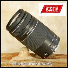 CLEARANCE Canon EOS EF 75 300mm USM Digital Mk2 Zoom Lens - Light Misting Inside
