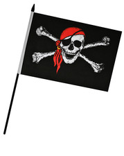 Pirate Hand Flag - Red Bandana