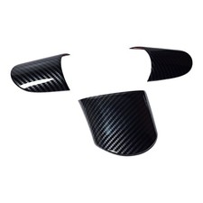 For MINI R53 Carbon Fibre Look Steering Wheel Spoke Covers - R50 R52 No Buttons