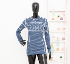 Moods of Norway Merino Base Layer Top Crew Neck Long Sleeve 100 % Wool Thermal M