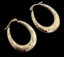 Vintage 9ct Gold Creole Hoop