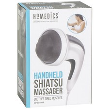 HoMedics Handheld Shiatsu Body Massager with 3 Interchangeable Massage Heads