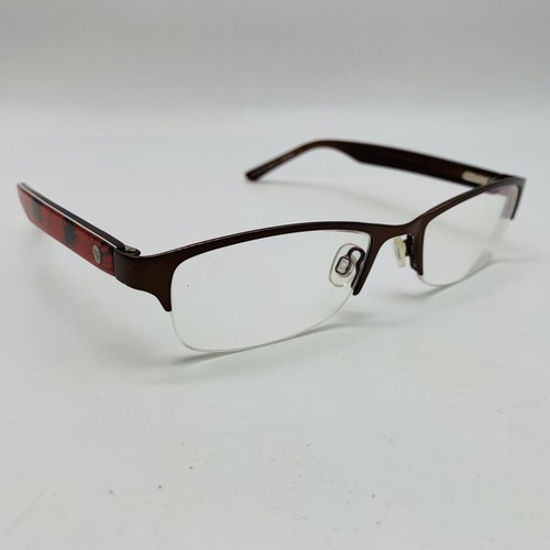 Roxy eyeglasses brown half - brown,