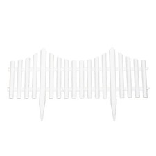 White Plastic Picket Fence