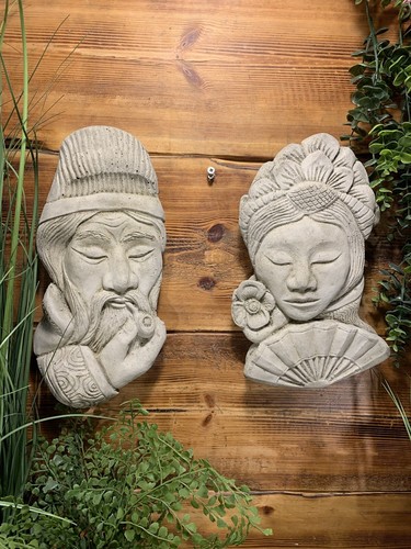 Stone garden pair oriental - of,