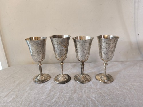 Vintage goblets cups silver - goblets,