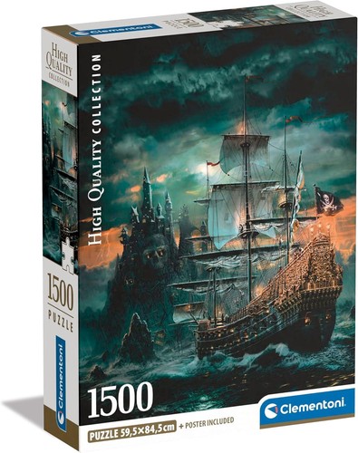 Pirate ship puzzle 1500 piece - puzzle,