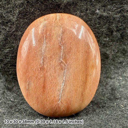 Peach aventurine worry stone - peach,
